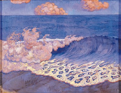 Paesaggio marino blu, Effetto onda, c.1893 da Georges Lacombe